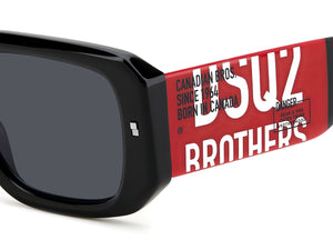 Dsquared Square Sunglasses - D2 0107/S BLACK RED