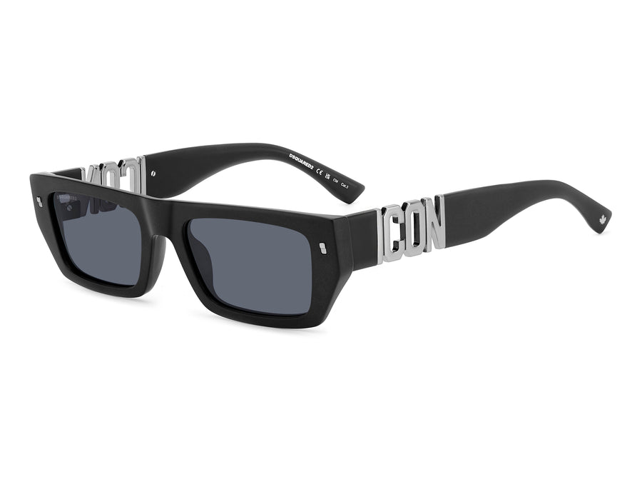 Dsquared Square Sunglasses - ICON 0011/S Matte Black