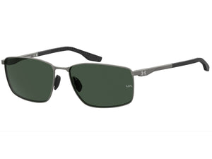 Under Armour Square Sunglasses - UA FOCUSED/G Matte Dark Ruthenium Black