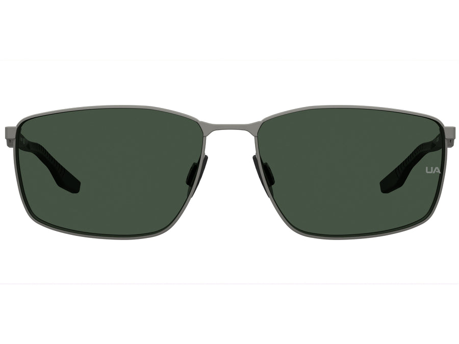 Under Armour Square Sunglasses - UA FOCUSED/G Matte Dark Ruthenium Black