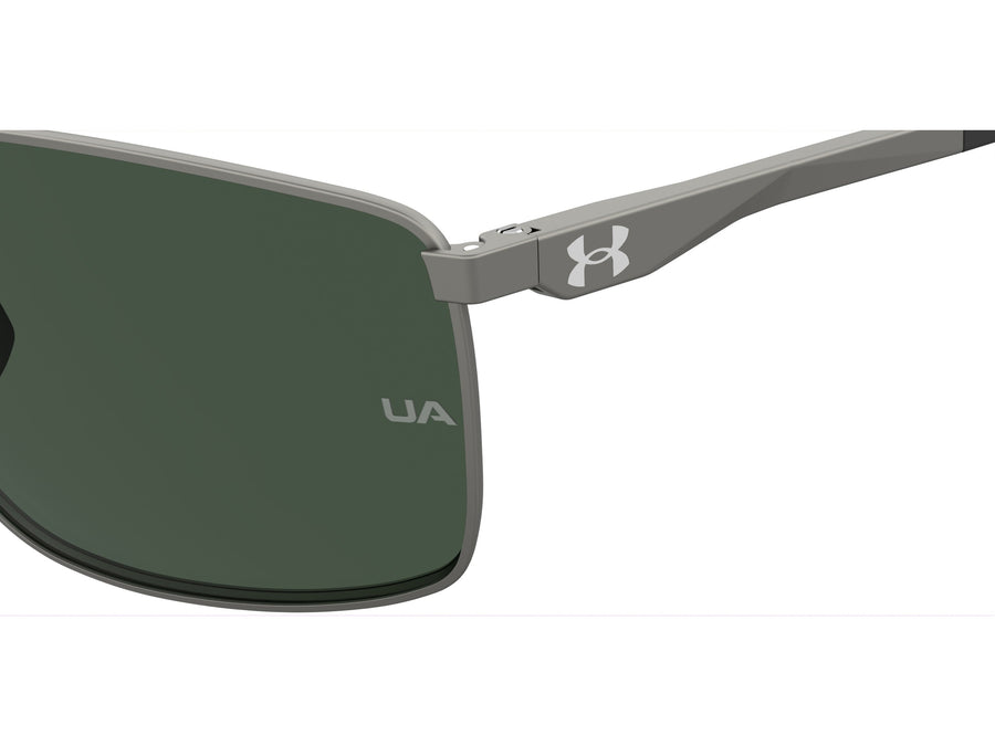 Under Armour Square Sunglasses - UA FOCUSED/G Matte Dark Ruthenium Black