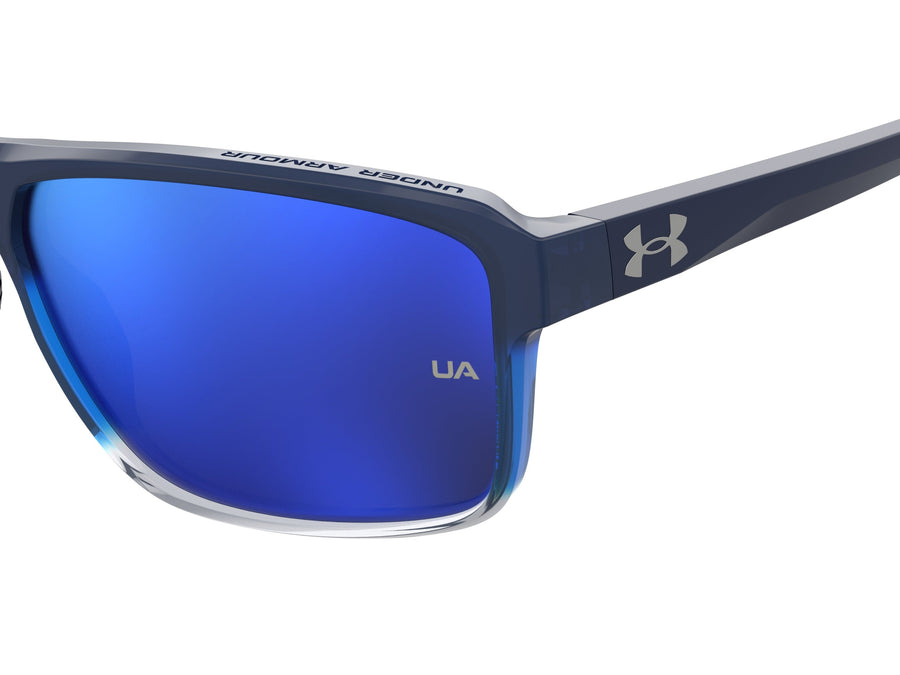 Under Armour Square Sunglasses - UA KICKOFF Blue Shaded Grey