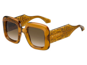 Etro Square Sunglasses - ETRO 0015/S Amber Gold