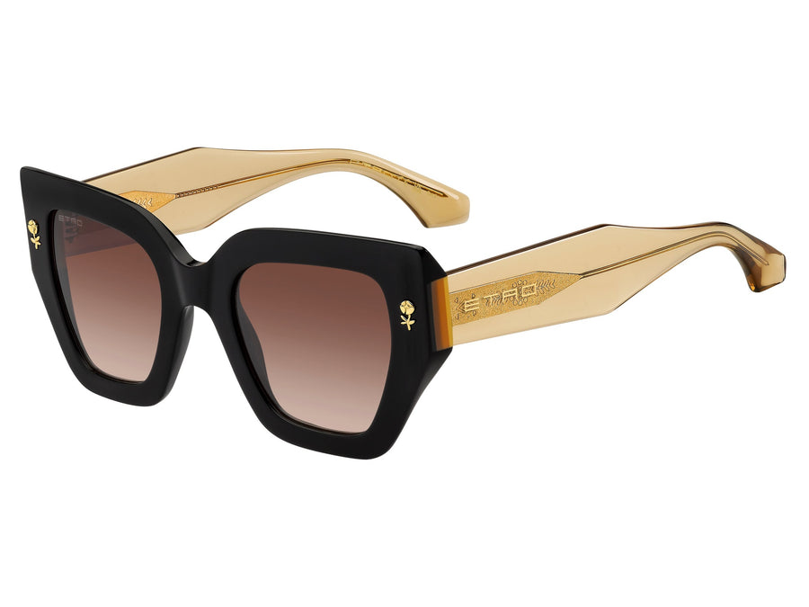 Etro Square Sunglasses - ETRO 0010/S Black Yellow