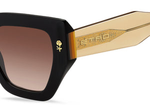 Etro Square Sunglasses - ETRO 0010/S Black Yellow