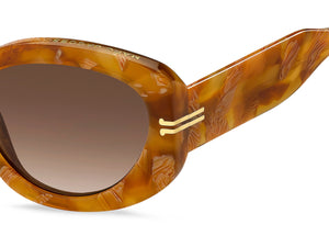 Marc Jacobs Round Sunglasses - MJ 1099/S Brown Marble