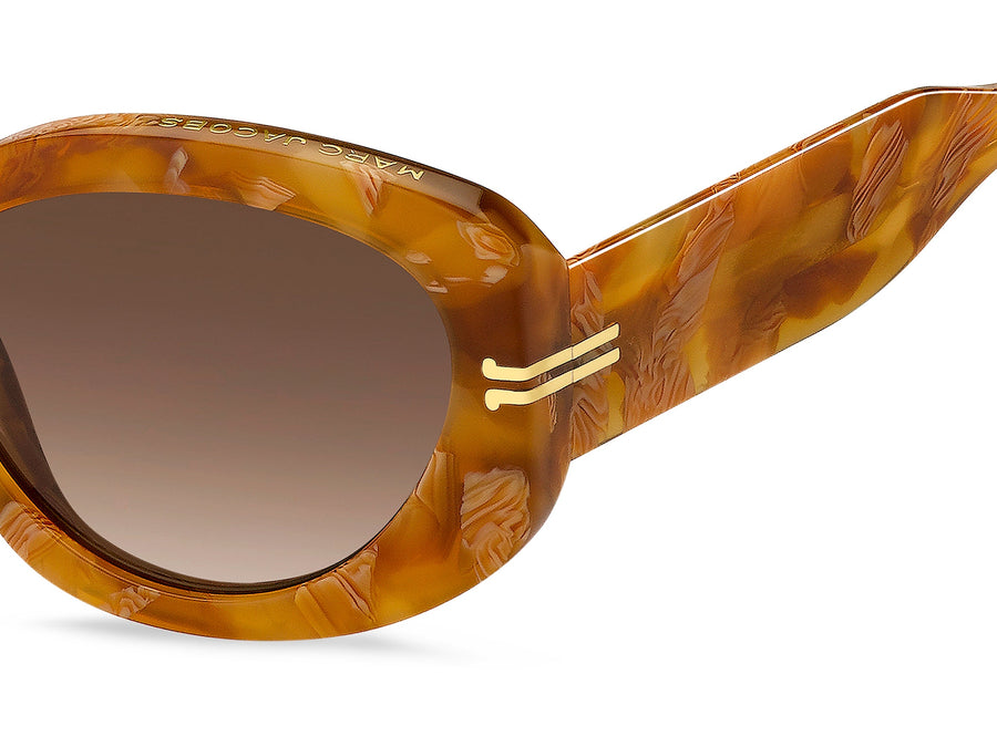 Marc Jacobs Round Sunglasses - MJ 1099/S Brown Marble