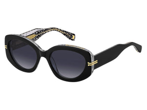 Marc Jacobs Round Sunglasses - MJ 1099/S Black Pattern White