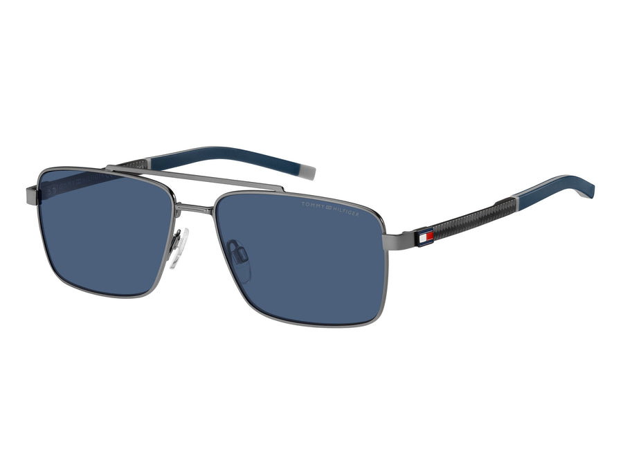 Tommy Hilfiger Square Sunglasses - TH 2078/S Matte Dark Ruthenium