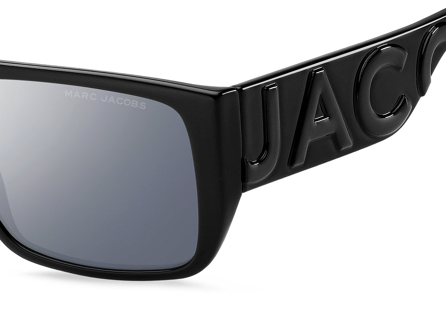 Marc Jacobs Square Sunglasses - MARC LOGO 096/S BLACK GREY