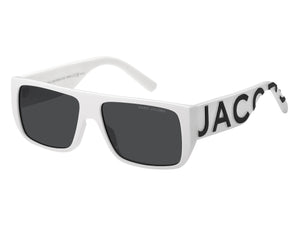 Marc Jacobs Square Sunglasses - MARC LOGO 096/S WHITE BLACK