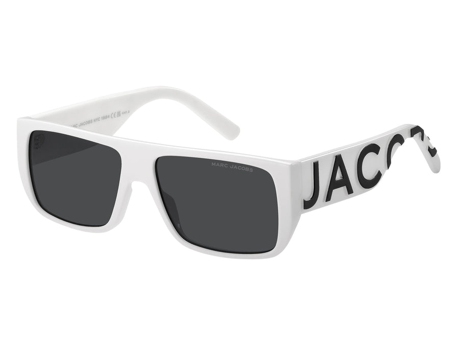 Marc Jacobs Square Sunglasses - MARC LOGO 096/S WHITE BLACK