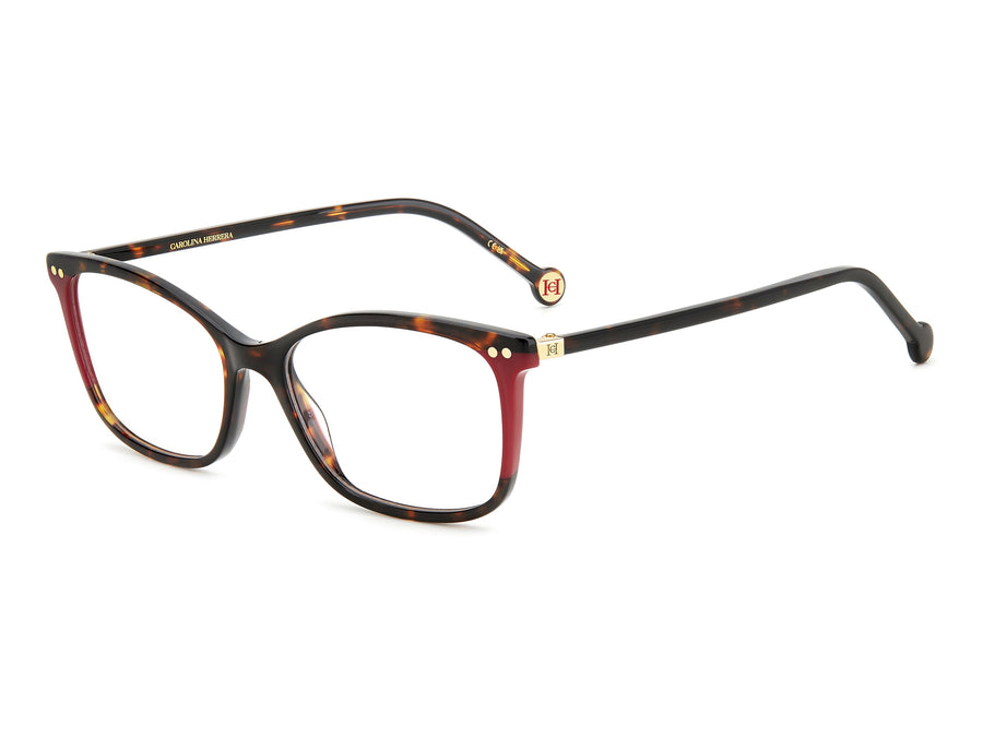 Carolina Herrera Square Frames - HER 0246 HAVANA RED