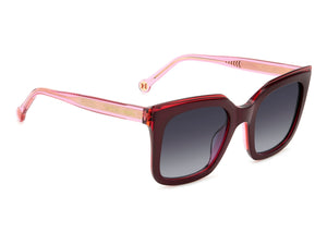 Carolina Herrera Square Sunglasses - HER 0249/G/S BURGUNDY PINK