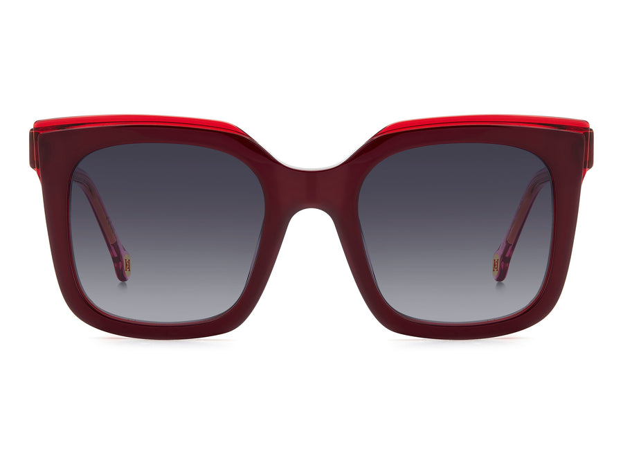 Carolina Herrera Square Sunglasses - HER 0249/G/S BURGUNDY PINK