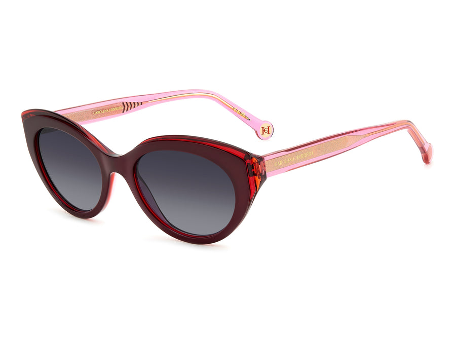 Carolina Herrera Cat-Eye Sunglasses - HER 0250/S BURGUNDY PINK