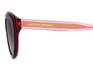 Carolina Herrera Cat-Eye Sunglasses - HER 0250/S BURGUNDY PINK