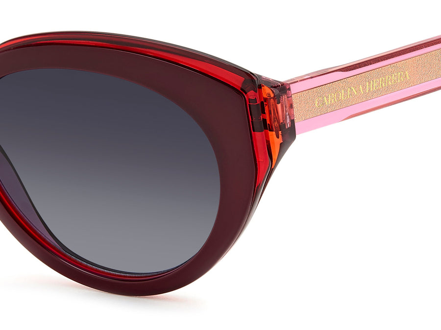 Carolina Herrera Cat-Eye Sunglasses - HER 0250/S BURGUNDY PINK