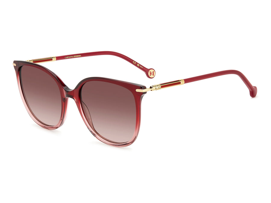 Carolina Herrera Square Sunglasses - HER 0229/S SHADED RED