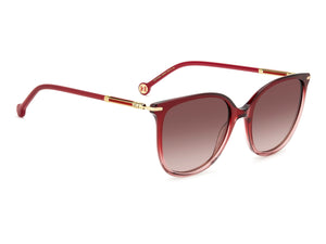 Carolina Herrera Square Sunglasses - HER 0229/S SHADED RED