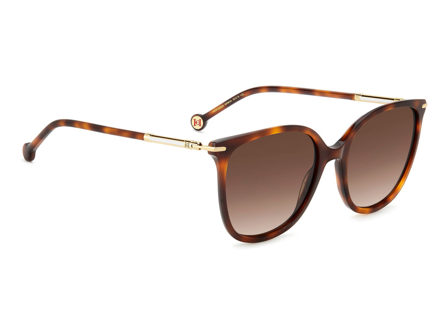 Carolina Herrera Square Sunglasses - HER 0229/S BROWN HAVANA