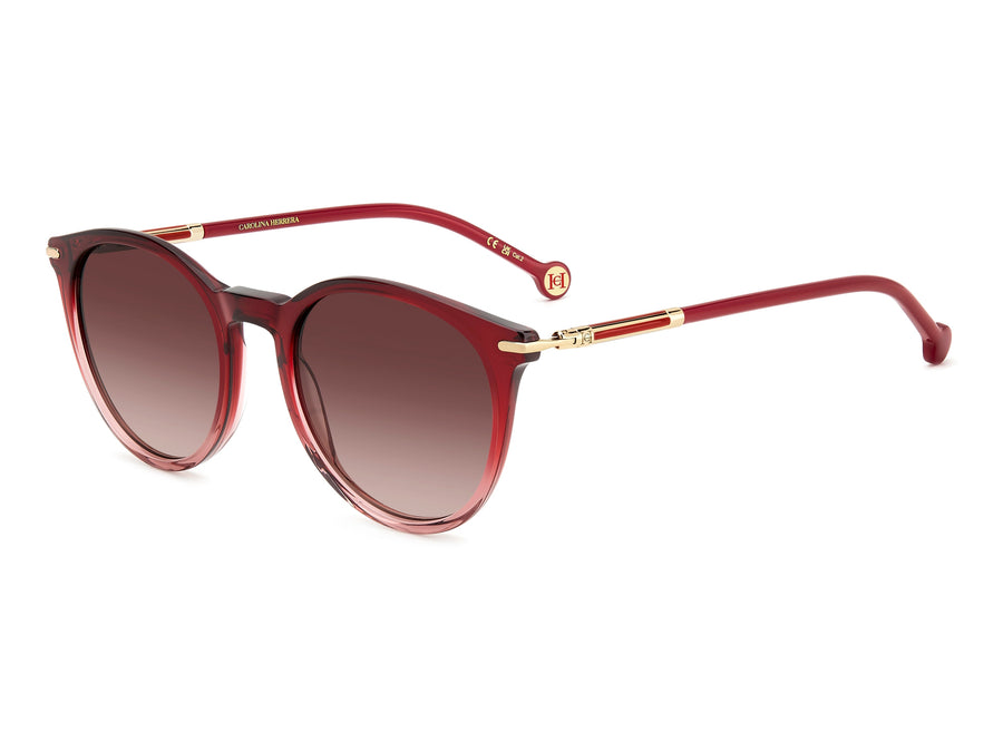 Carolina Herrera Round Sunglasses - HER 0230/S SHADED RED