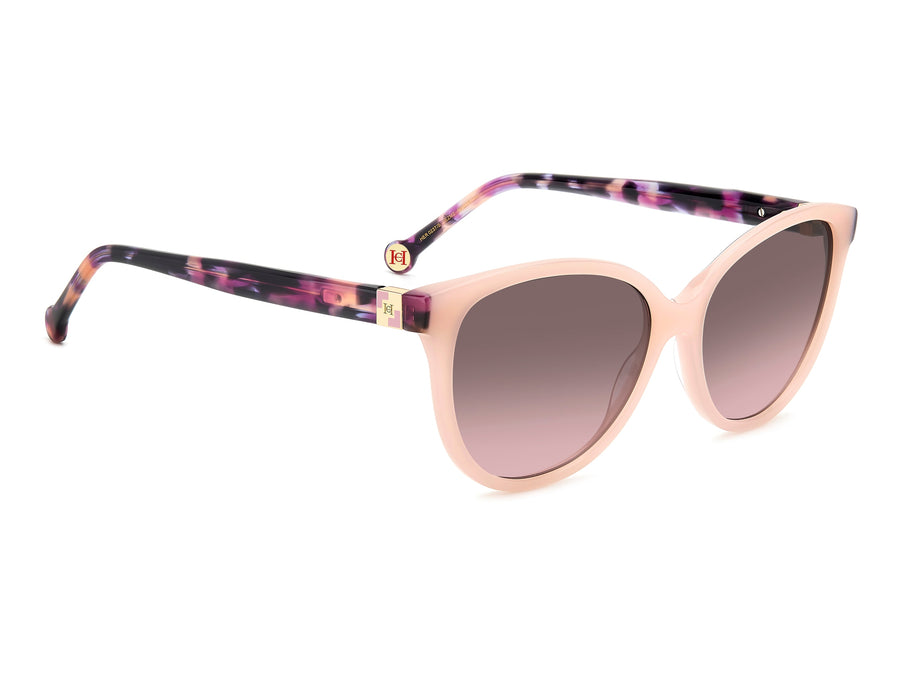 Carolina Herrera Cat-Eye Sunglasses - HER 0237/S NUDE PINK HAVANA