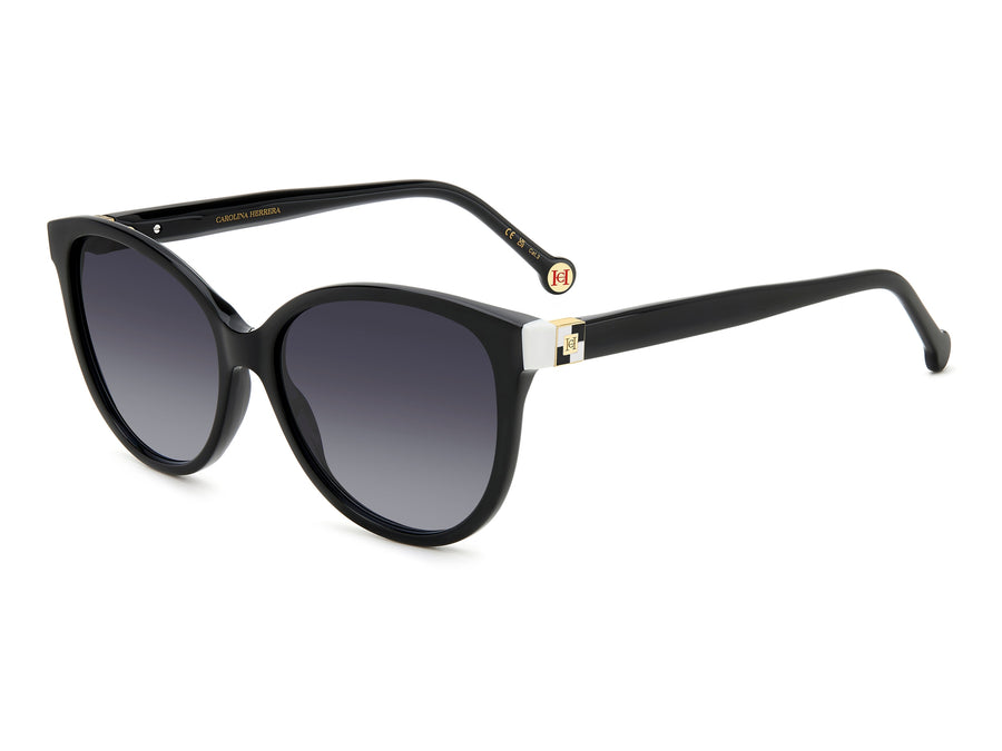 Carolina Herrera Cat-Eye Sunglasses - HER 0237/S BLACK WHITE