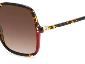 Carolina Herrera Square Sunglasses - HER 0244/S HAVANA RED