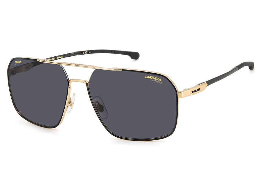 Carrera Ducati Square Sunglasses - CARDUC 038/S GOLD BLACK