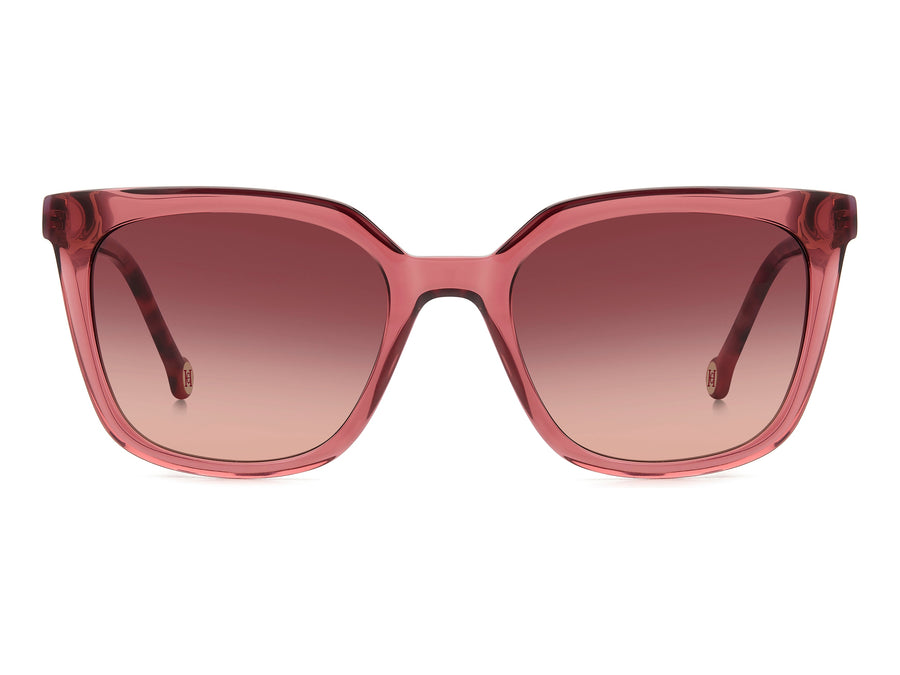 Carolina Herrera Square Sunglasses - HER 0236/S BURGUNDY RED HAVANA