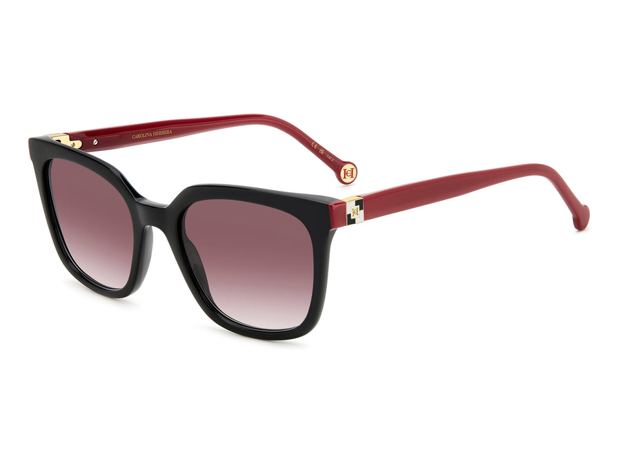 Carolina Herrera Square Sunglasses - HER 0236/S BLACK RED