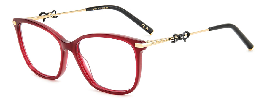 Carolina Herrera Square Frames - HER 0218 BURGUNDY GOLD