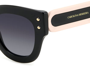 Carolina Herrera Square Sunglasses - HER 0222/S BLACK PINK