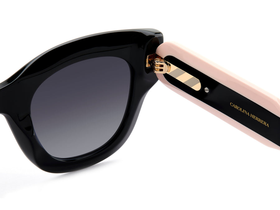 Carolina Herrera Square Sunglasses - HER 0222/S BLACK PINK