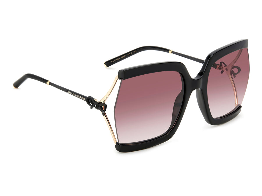 Carolina Herrera Square Sunglasses - HER 0216/G/S BLACK VIOLET