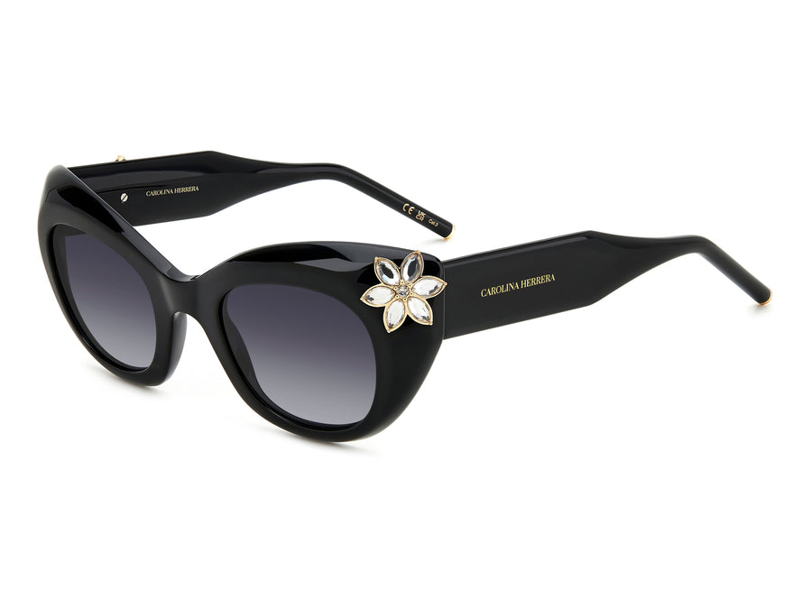 Carolina Herrera Cat-Eye Sunglasses - HER 0215/S BLACK