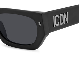 Dsquared Square Sunglasses - ICON 0017/S Matte Black