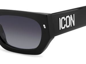 Dsquared Square Sunglasses - ICON 0017/S Black