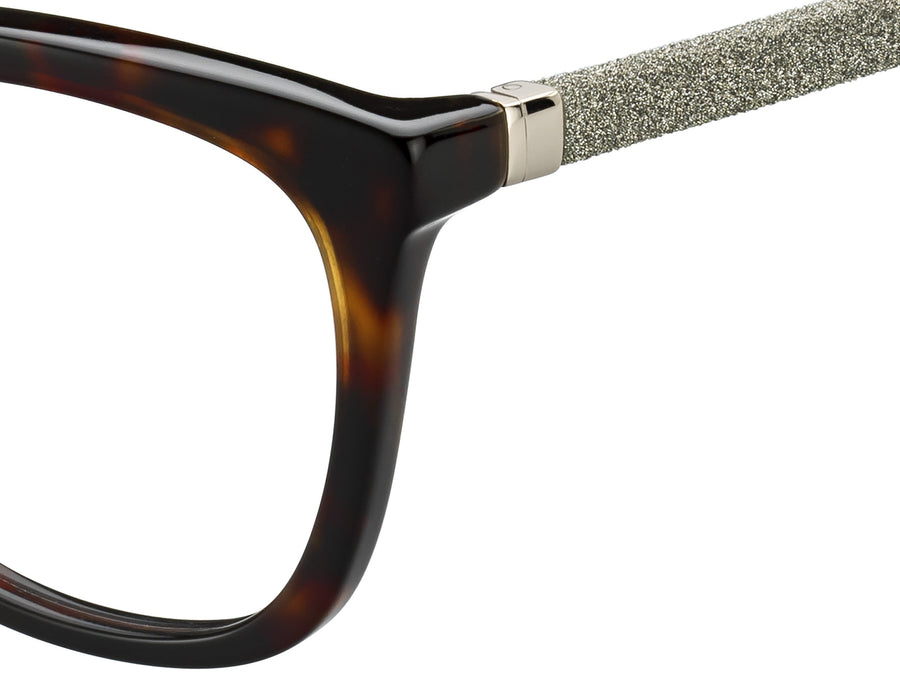 Jimmy Choo  Cat-Eye Frame - JC165 Havana Glitter Black