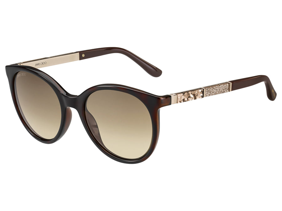 Jimmy Choo  Cat-Eye sunglasses - ERIE/S Havana Brown