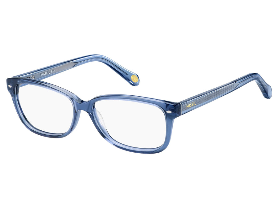 Fossil  Square Frame - FOS 6063 Blue Transparent Blue