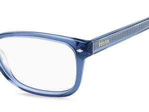 Fossil  Square Frame - FOS 6063 Blue Transparent Blue