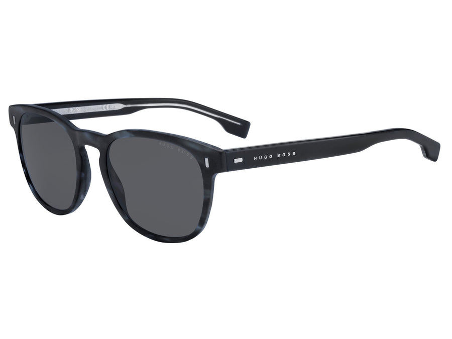 BOSS  Round sunglasses - BOSS 0927/S MATTE BLUE HORN