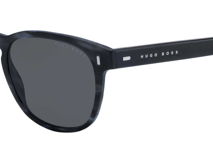 BOSS  Round sunglasses - BOSS 0927/S MATTE BLUE HORN