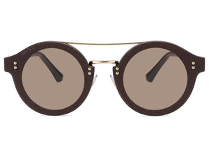 Jimmy Choo  Round sunglasses - MONTIE/S Dark Grey Glitter Gold