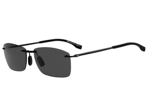 BOSS  Square sunglasses - BOSS 0939/S BLACK RUBBER