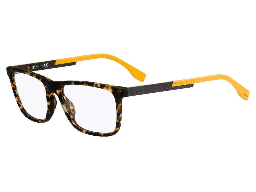 Hugo Boss  Square Frame - BOSS 0733 HAVANA SPOTTED CARBON YELLOW