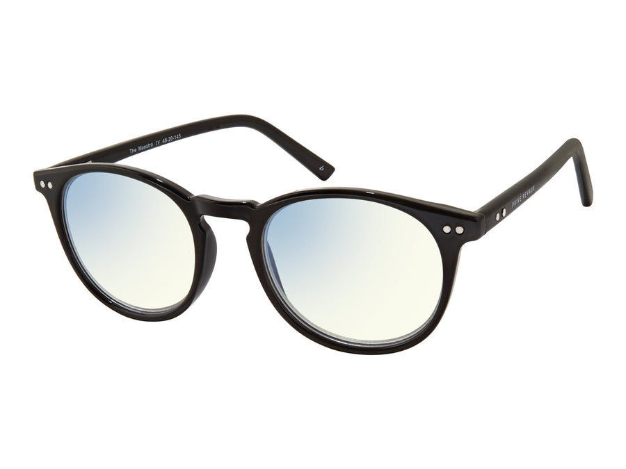 Prive Revaux  Round Frames - THE MAESTRO/BB Black