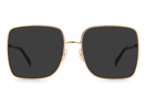 Jimmy Choo Square Sunglasses - ALIANA/S GOLD BLACK